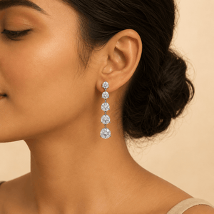Diyaa Morden Drop Earring - Nirvan Jewels