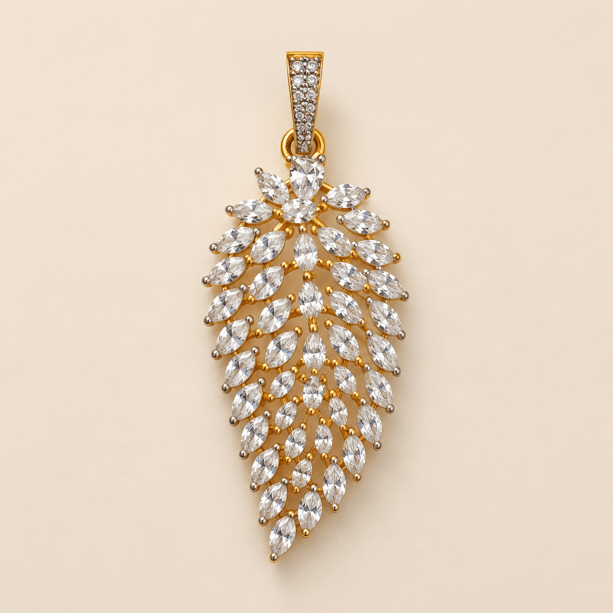 Meher Marquise Cascade CZ Pendant Set - Nirvan Jewels