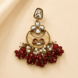 Tanvika Chandbali Earring - Nirvan Jewels