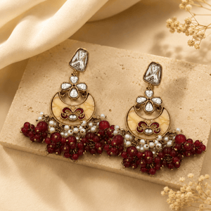 Tanvika Chandbali Earring - Nirvan Jewels