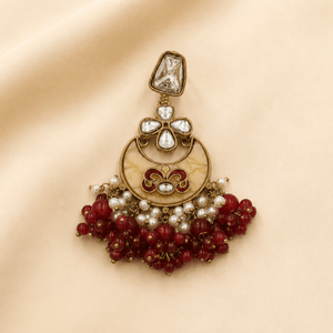 Tanvika Chandbali Earring - Nirvan Jewels