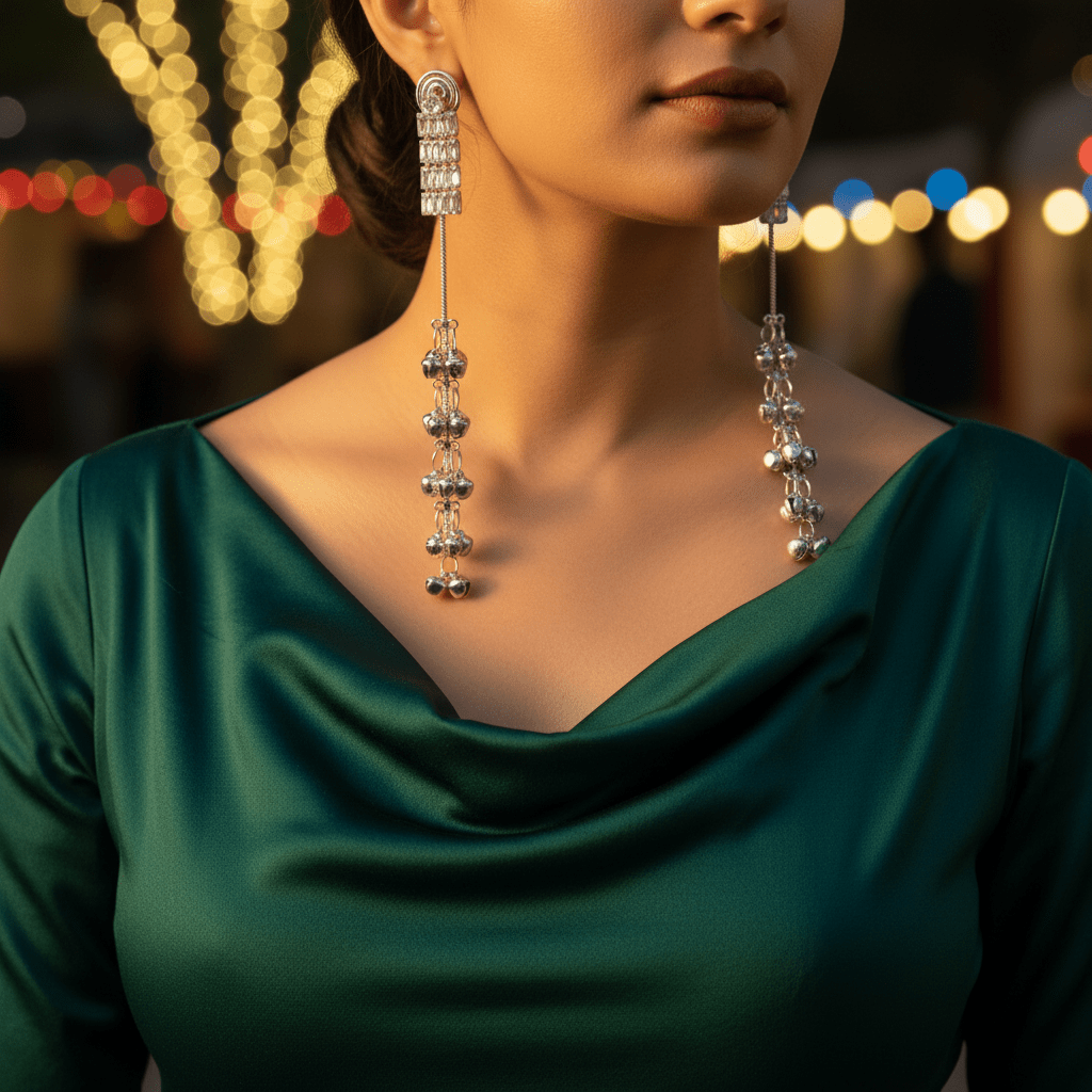 Aadhyaa Party Drop Earring - Nirvan Jewels