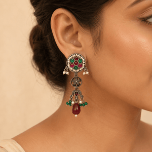 Avnia Drop Earring - Nirvan Jewels