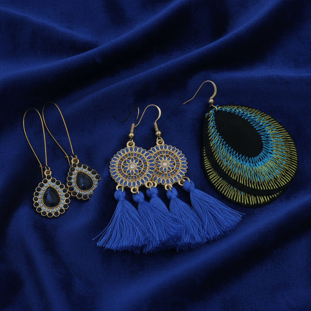 Diyaaa Hook Combo Earring - Nirvan Jewels