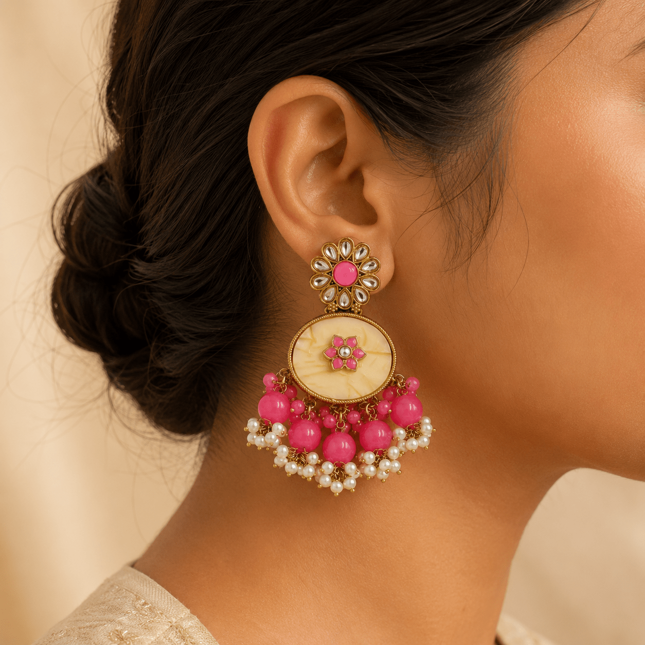 Iraa Chandbali Earring - Nirvan Jewels