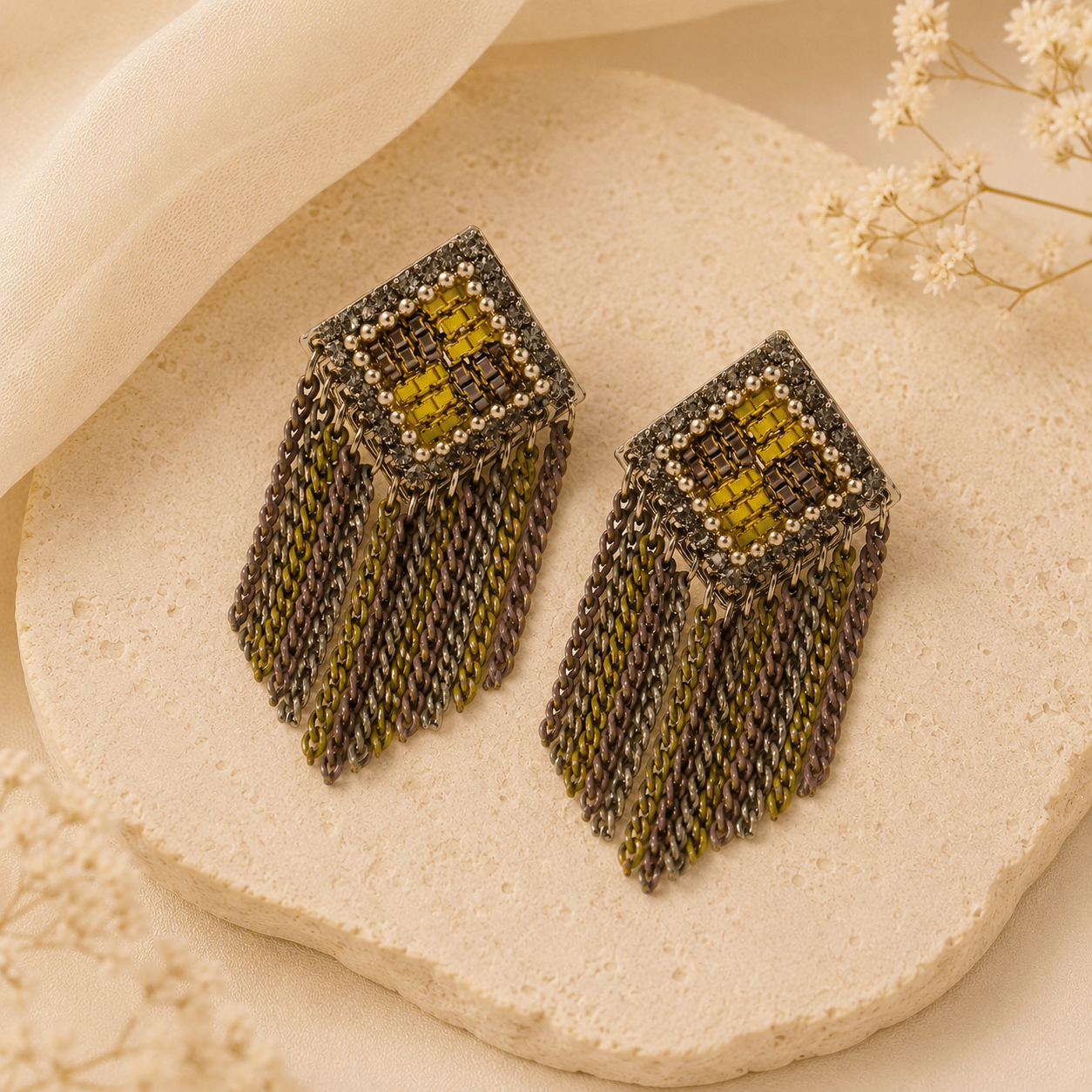 Myraa Festive Drop Earring - Nirvan Jewels