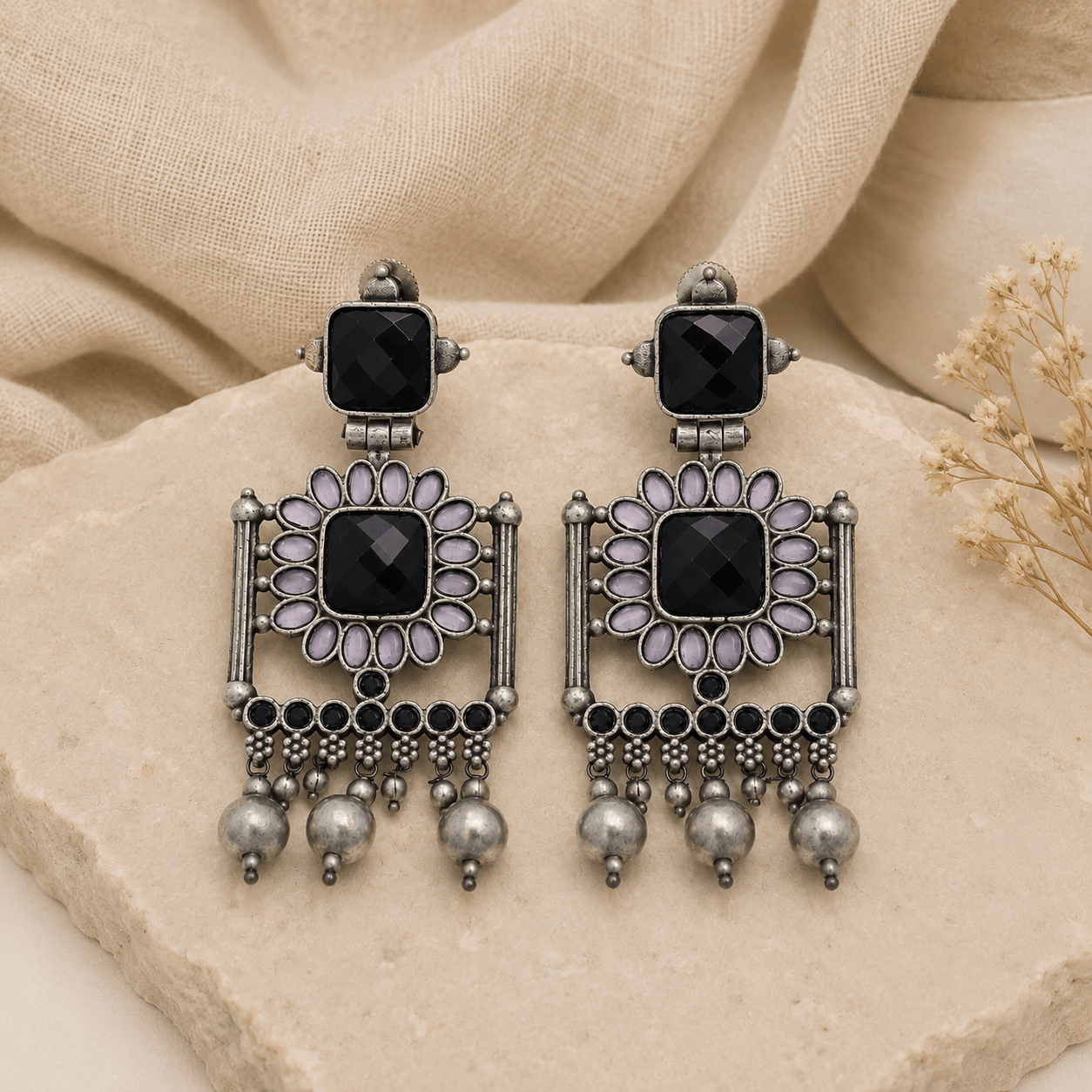 Rheaa Drop Earring - Nirvan Jewels