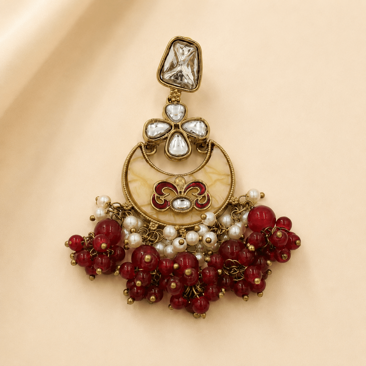 Tanvika Chandbali Earring - Nirvan Jewels