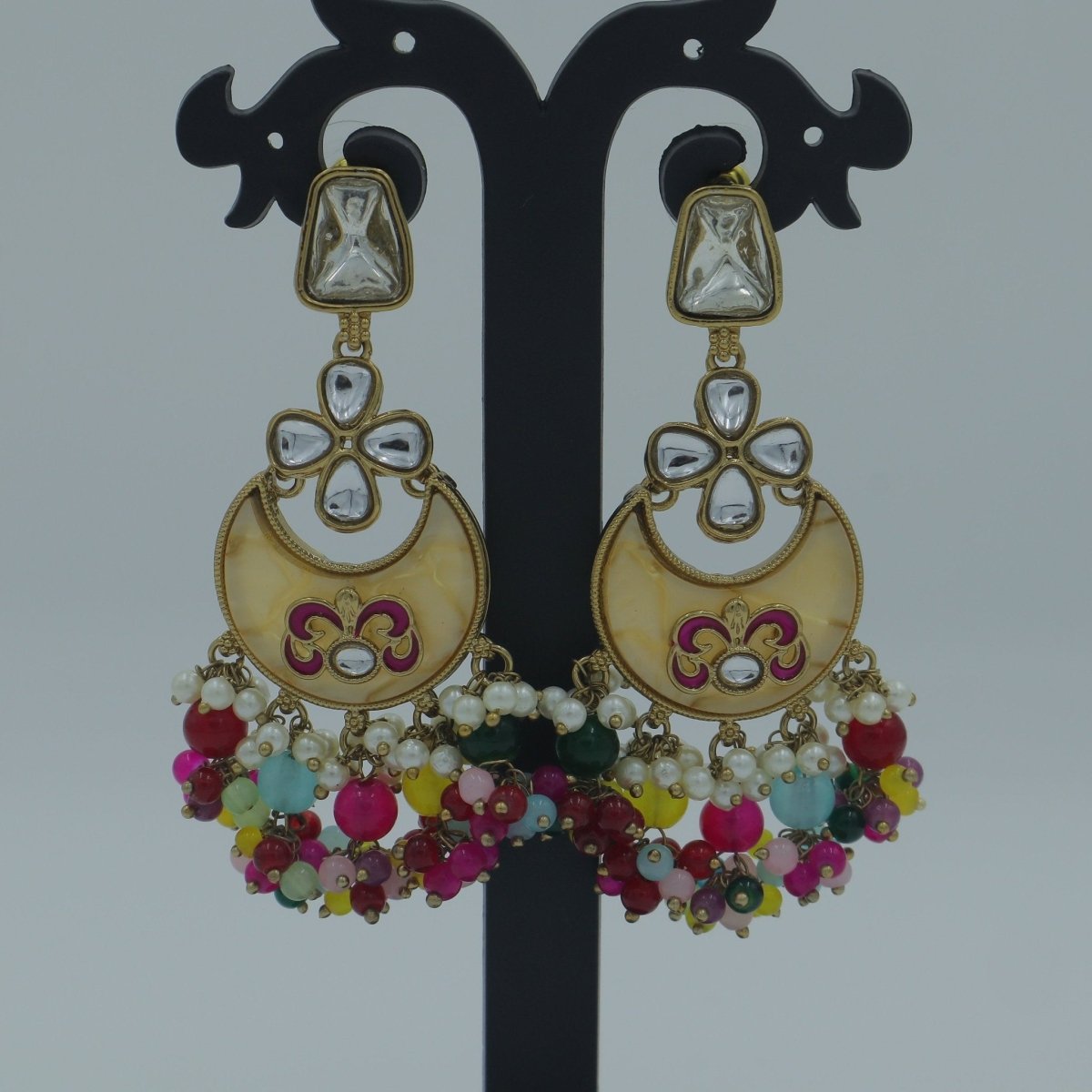 Tanvika Chandbali Earring - Nirvan Jewels