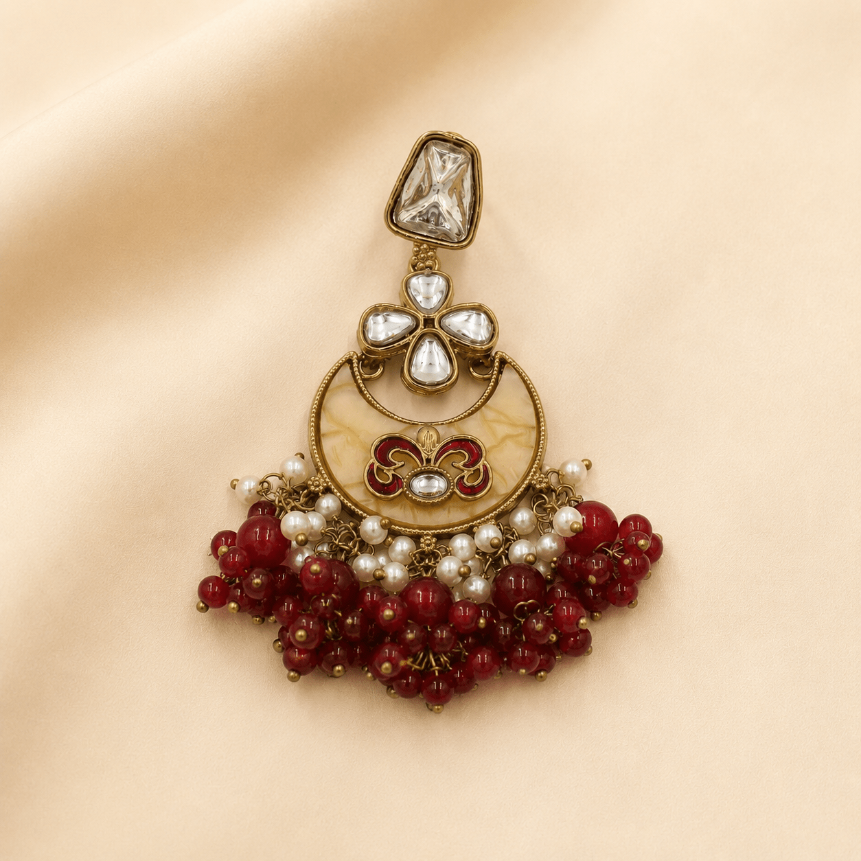 Tanvika Chandbali Earring - Nirvan Jewels