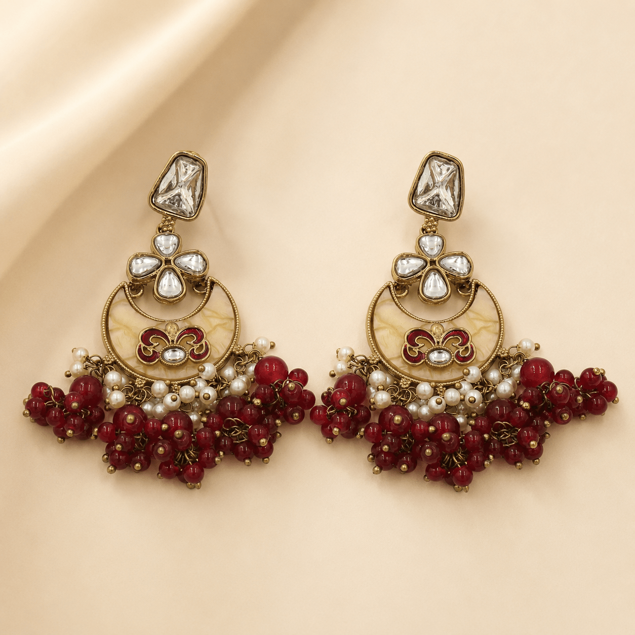 Tanvika Chandbali Earring - Nirvan Jewels